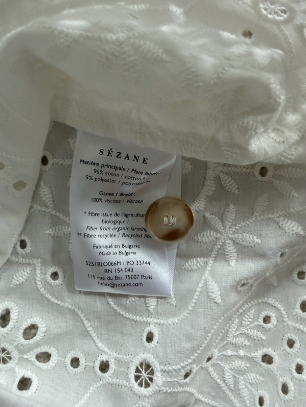 NWT Sezane Roni Blouse - Picture 7 of 8